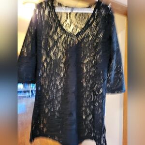 Womens Lace bathing suit cover up size large